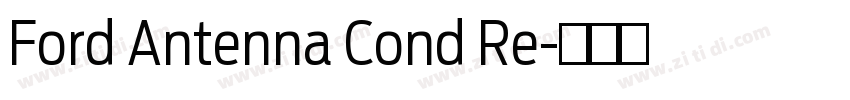 Ford Antenna Cond Re字体转换
